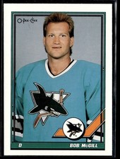 1991-92 O-Pee-Chee Bob McGill San Jose Sharks #216