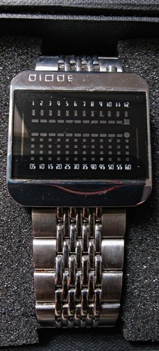 TOKYOFLASH DIODE RED LED STEEL WATCH USED