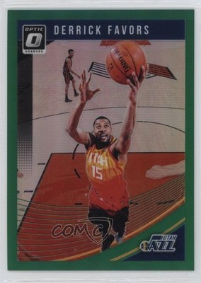 2018-19 Panini Donruss Optic Green Prizm 1/5 Derrick Favors #83 b8h