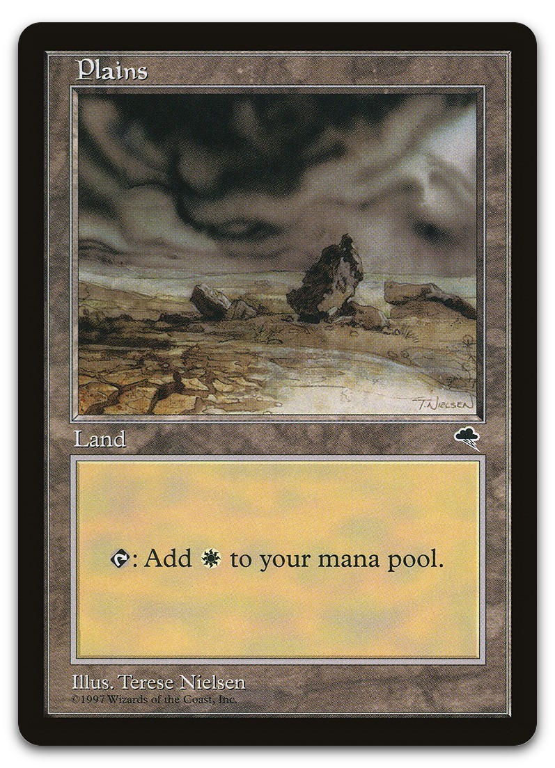 Plains (Rocks) #331 (LP) Tempest TMP Magic MTG