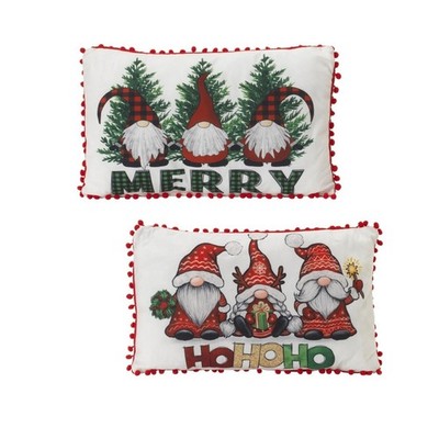 GIL 2658010EC Christmas Holiday Gnome Throw Pillow Decor - Set of 2