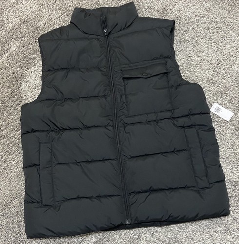 Old Navy Go Recycled Puffer Vest Men Medium Black New With Tag