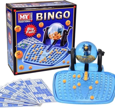 Family Large Bingo Lotto Game Revolving Machine With 90 Numbers
