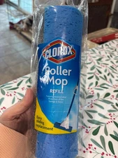 Clorox ROLLER MOP REFILL Anti-Microbial Protection Easy Slide Replacement Sponge