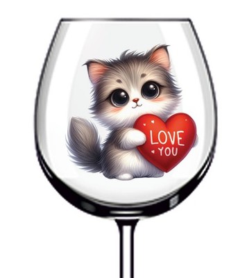 12x Baby Kätzchen Katze Vinyl Aufkleber Abziehbild Becher Weinglas Flasche Laptop Tasse