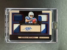 Adonai Mitchell 2024 Panini One Square One Quad Patch Auto /49 #68