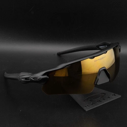 Oakley Radar EV Path Polarized P Sunglasses Black Frame / Gold Lens RBG
