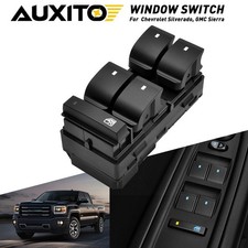 Black Master Power Window Switch For Chevy Silverado Gmc Sierra Driver Side 4-bo