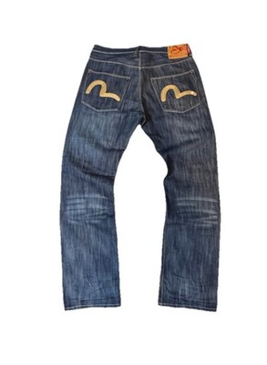 Evisu Genes - Indigo straight leg denim(non-selvedge) - sz. 34x34