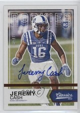 2016 Classics Rookies Significant Signatures Bronze 37/49 Jeremy Cash Auto 2u3