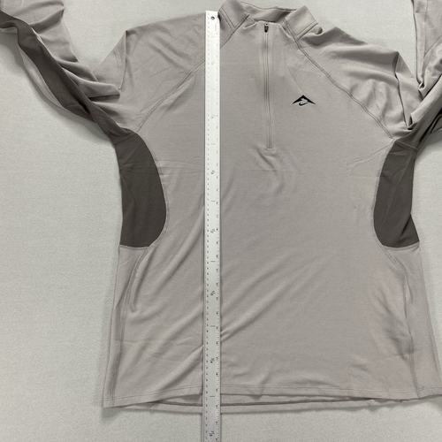 Nike Trail Men's Dri-FIT 1/2-Zip Mid-Layer Wool Blend Running Top Taupe Size XL - Picture 15 of 20
