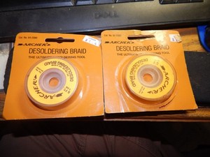 2 Vintage Archer  Desoldering Braid 5 Ft 1.5M