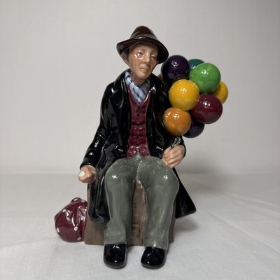 VTG Royal Doulton Figurine The Balloon Man HN 1954 Porcelain Statue Mint England