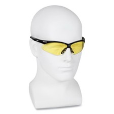 Nemesis Jackson Safety ANSI Z87.1 Amber Lens Safety Glasses Black Frame - NEW