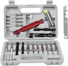 Roll Pin Punch Set, Punch Tools, Made of Solid Material Including Steel Punch an