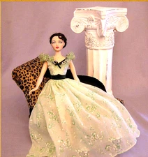 Franklin Mint Scarlett Ohara green sprig Barbecue dress (ONLY) fit 15-16in dolls