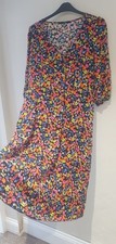 PRETTY GEORGE BRIGHT BIG PRINT FLORAL SUN DRESS SIZE 18