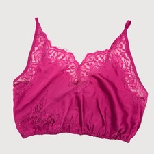 Free People Night Out Festival Lace Cami Top Pink XS Boho Y2K