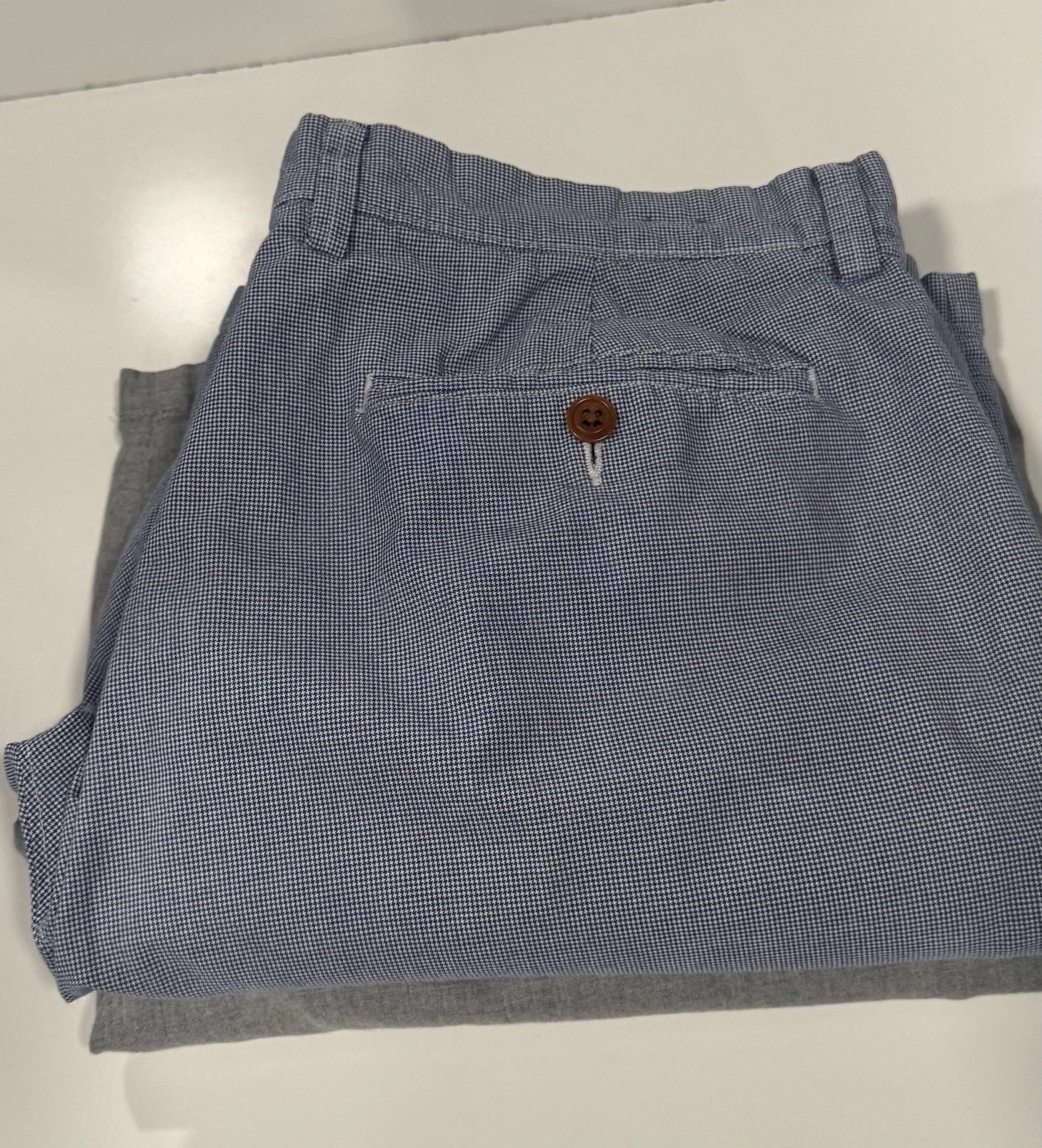 J.Crew Club Blue Micro-Check Shorts Size 35W 11LLot of 2