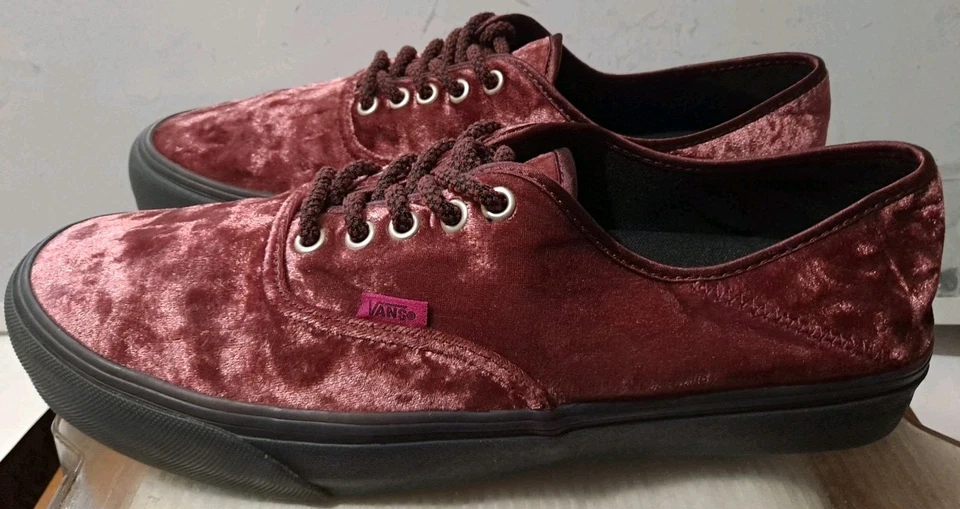 Tênis Skatista Vans EC Cush Roxo Veludo Feminino EUA Tamanho 13/ Masculino Tamanho 11.5 - Imagem 3 de 4