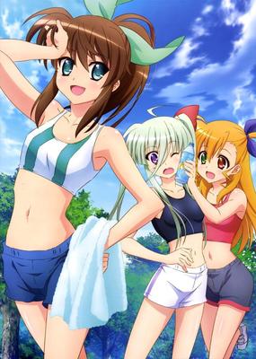 ViVid Strike! Fuuka Vivio Kantai Collection KanColle poster FS with tracking No.