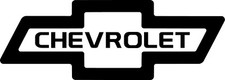 Custom Chevrolet Bowtie With Word Vinyl Decal Multiple Colors And Sizes