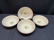 Merry Brite "MBT1" Holiday China ~ Set of 4 ~ Soup Bowls ~ 6 1/2"