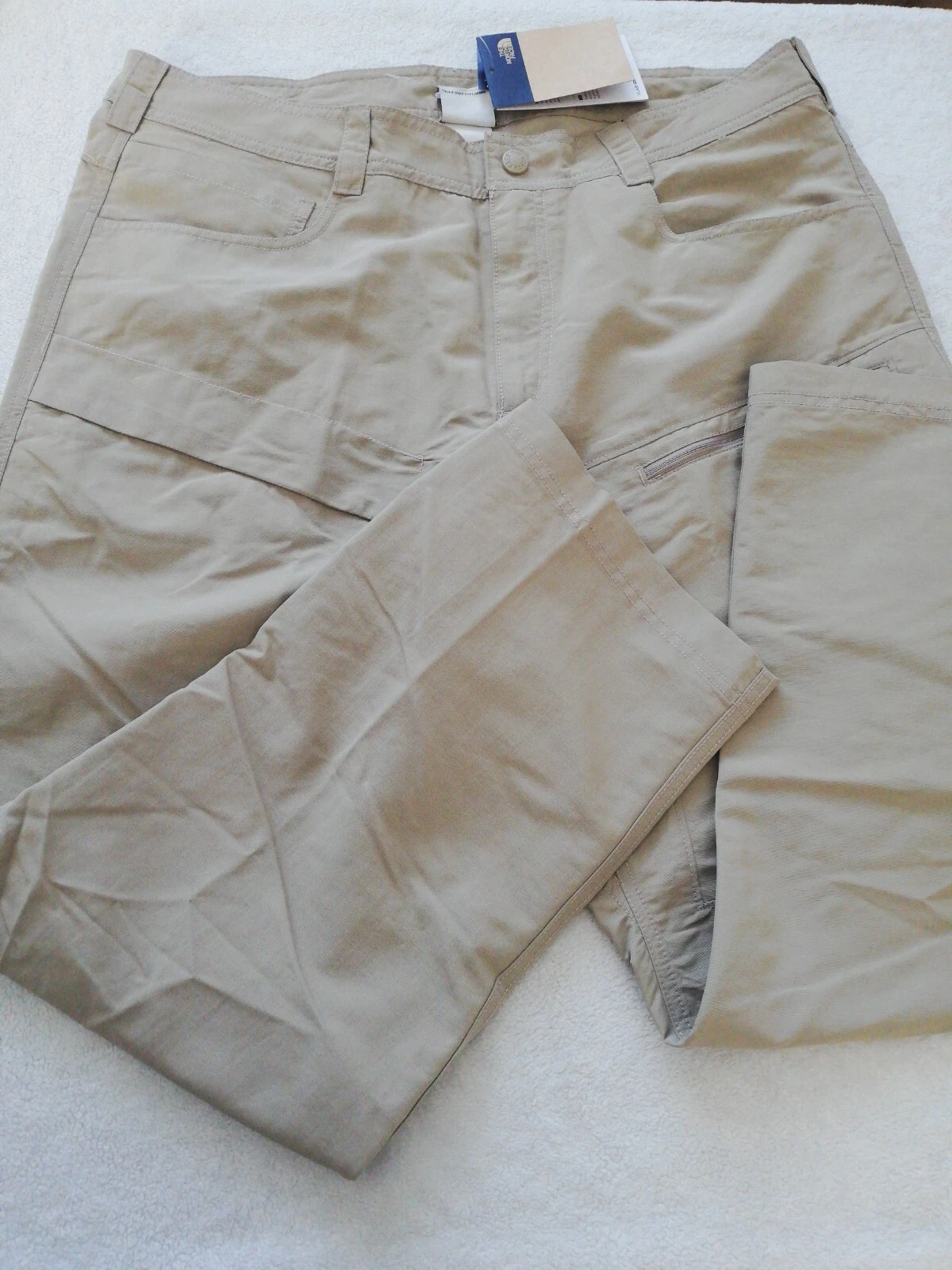 The North Face 38x30 Performance Hiking Pants Dune Beige New