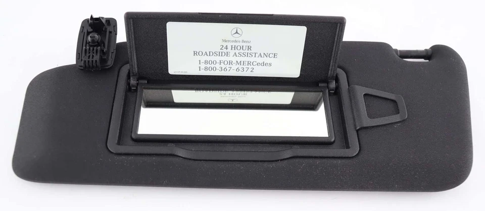 08-14 Mercedes-Benz W204 C250 C300 Juego Parasol Conductor Pasajero Vinilo Negro Foto 4 de 4