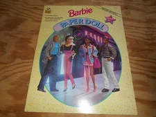  BARBIE PAPER DOLL DELUXE EDITION A GOLDEN BOOK 1994 UNCUT