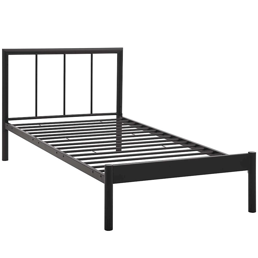 Modway Furniture Gwen Twin Bed Frame, Brown - MOD-5543-BRN-SET