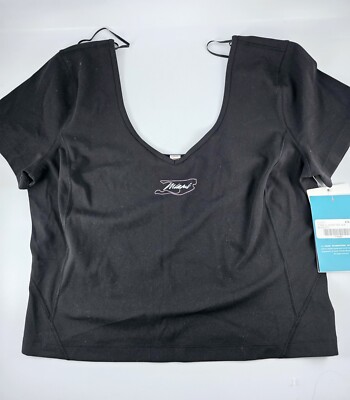 Lululemon Align T-Shirt Black Miami Size 12
