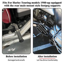 CNC Bremspedal Für Harley - Sportliche Fußraste In Schwarz/Gold