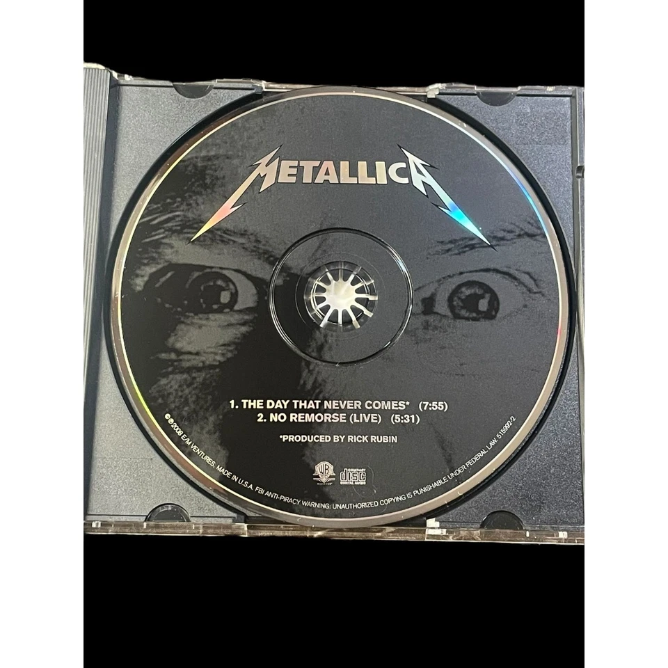 2008 Metallica The Day That Never Comes Single CD Rare OOP No Remorse Live Foto 4 de 4
