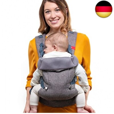 You+Me Babytrage Neugeborene ab Geburt 4-in-1   Ergonomische Front und Rucksack