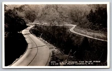 US 70 Across the Blue Ridge Near Point Lookout North Carolina Cline c1930 RPPC