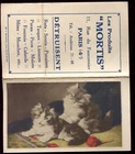 old calendar almanac 1929 products MORTIS in Paris .insecticides "Kittens"