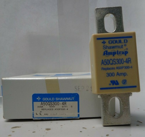 New Gould Shawmut A50QS300-4R Fuse 300 Amp 500V FWH 300 - 第 1/3 張圖片