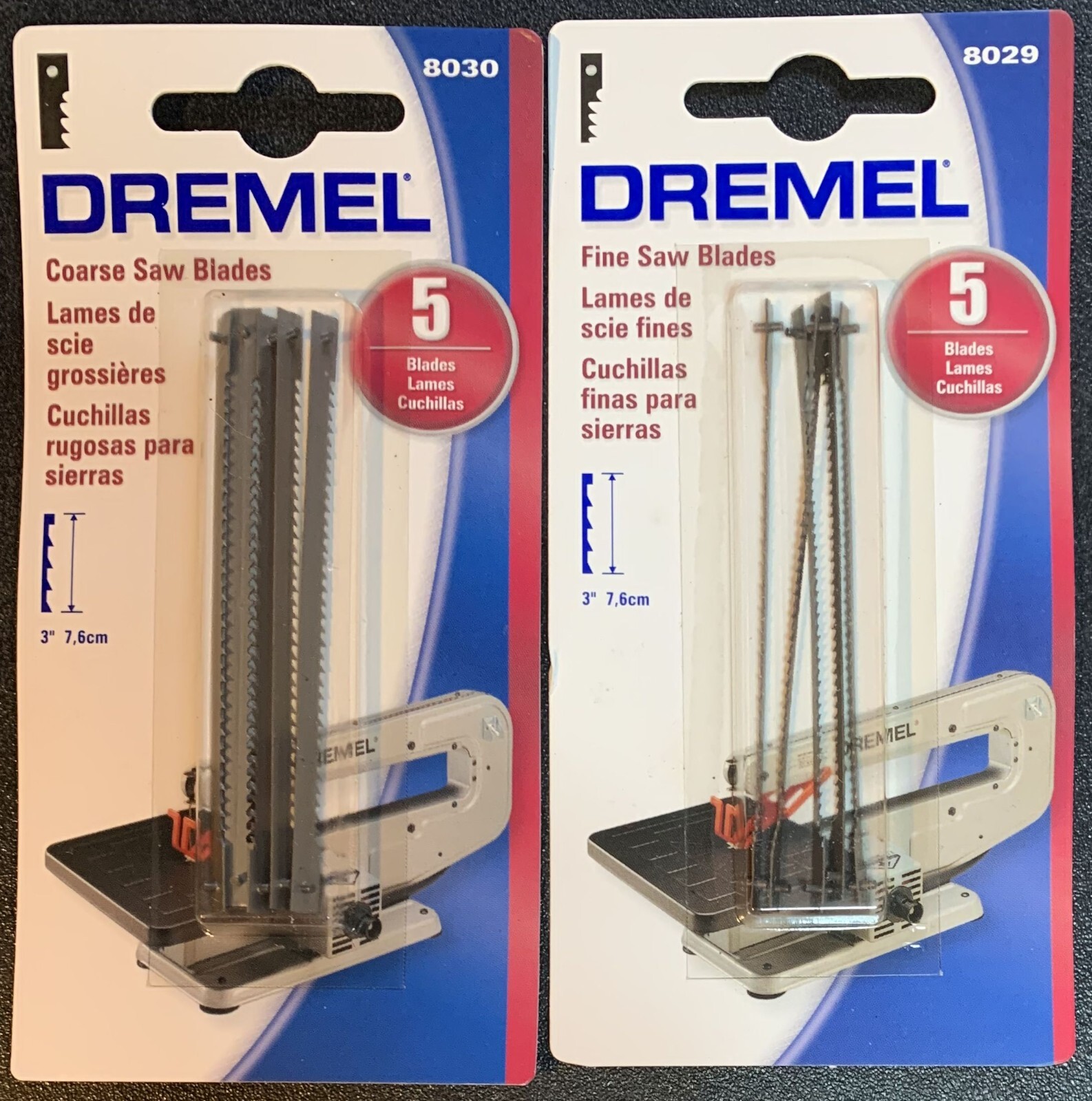 Dremel Saw BLADES for 571 Moto Shop 1 pack of each size 8029 & 8030