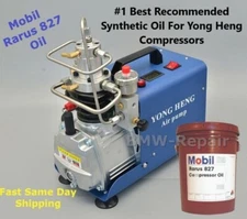 MOBIL 827 Rarus 12oz Oil 4500 PSI Extreme HIGH Pressure Yong Heng Air Compressor