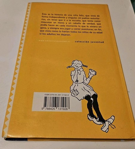 Pippi Calzaslargas Spanish Edition Hardcover By Lindgren, Astrid 1959 Good Cond. - Picture 5 of 13