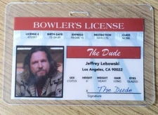 The Big Lebowski ID Badge-The Dude Jeffery Lebowski costume cosplay