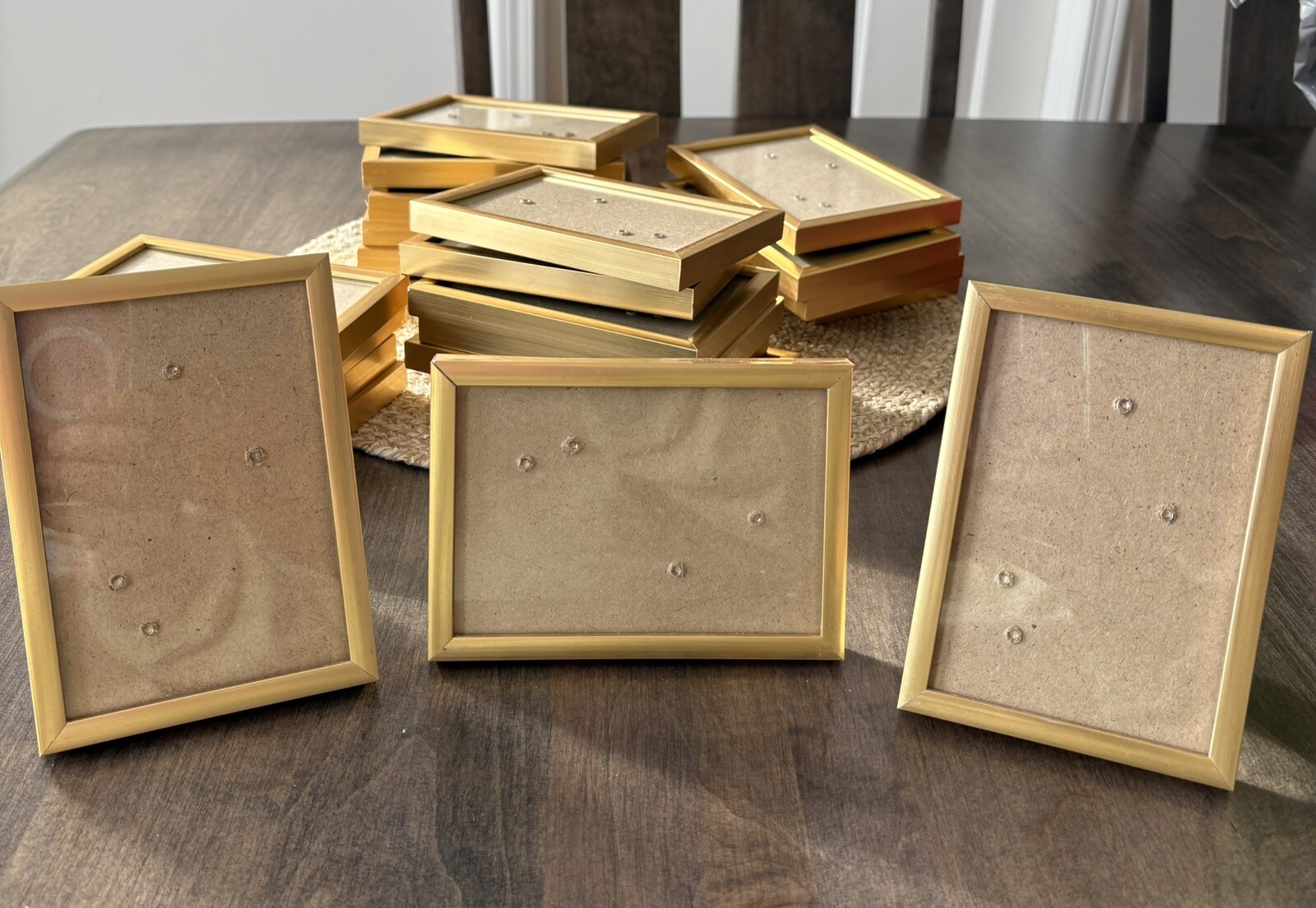 Picture Frames For 3.5x5 Inch Photos, Gold Tone, Set Of 24, Grad Party Wedding-image