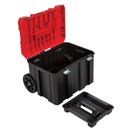CRAFTSMAN VERSASTACK System 20-In Red Plastic Wheels Lockable Tool Box