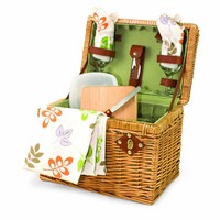 Picnic Time Napa Basket With Wine And Cheese Service For Two, Botanica , New, Fr on sale Picnic Time Napa Basket With Wine And Cheese Service For Two, Botanica , New, Fr on sale