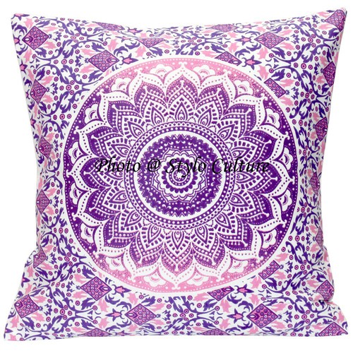 Boho Bohemian Artistic Cushion Cover Mandala Ombre Throw Decor Pillow Cover Case - Picture 2 of 6