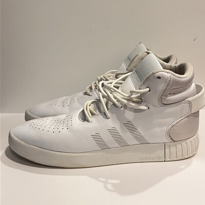 Adidas White Tubular Invader Sneakers Mens 11 S81794 Basketball Shoes Leather Adidas White Tubular Invader Sneakers Mens 11 S81794  main image 4