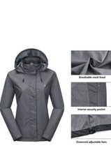 Little Donkey jacket  Wasserdichter Regenmantel für Damen, lte, atmungsaktive M