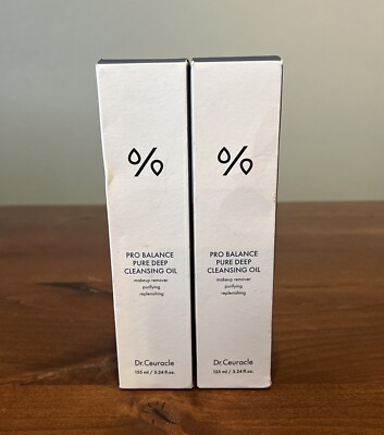 Lot Of 2 Dr.Ceuracle Pro Balance Deep Cleansing Oil Sunflower Seed Oil 44% Daily