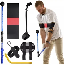 Golf Swing Trainer Aid Set-Portable Golf Training Equipment For Beginners-NEW!